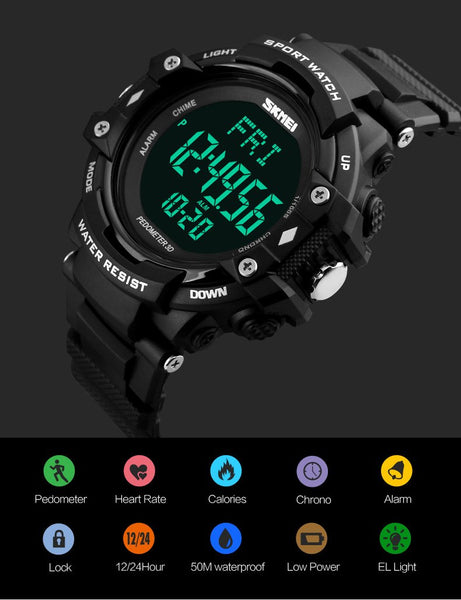 Skmei heart rate on sale watch