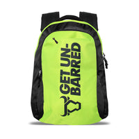 Get-Un-Barred Discover backpack bag for office/School/college - (Black+Neon Green)