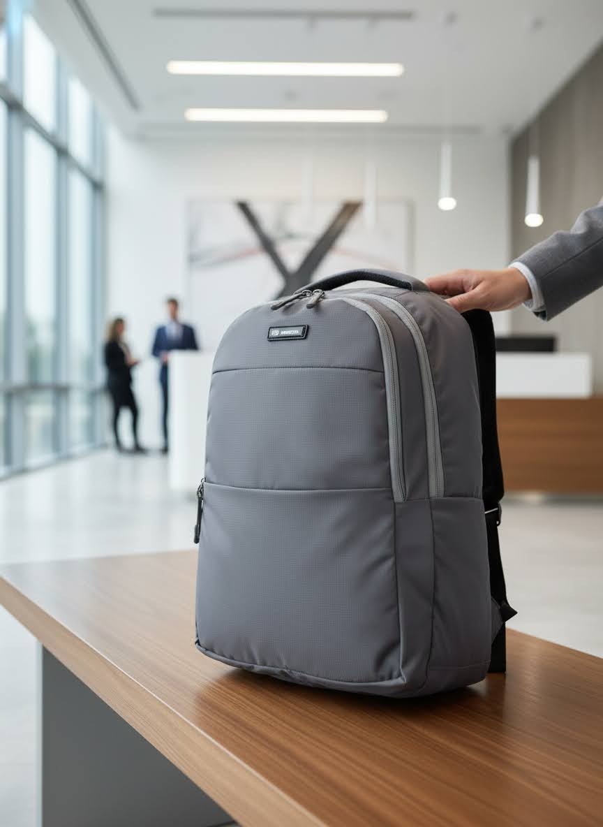 Mufubu branded backpacks for corporate conferences and events