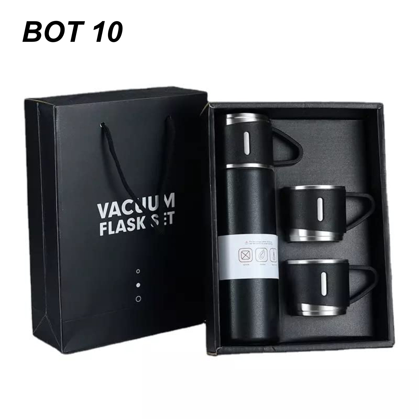Vaccum Flask Set with 3 Cups