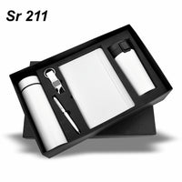 BOTTLE MUG 5IN1 WHITE TEM. BOTTLE ,DIARY,PEN,KEYCHAIN&VACCUM MUG