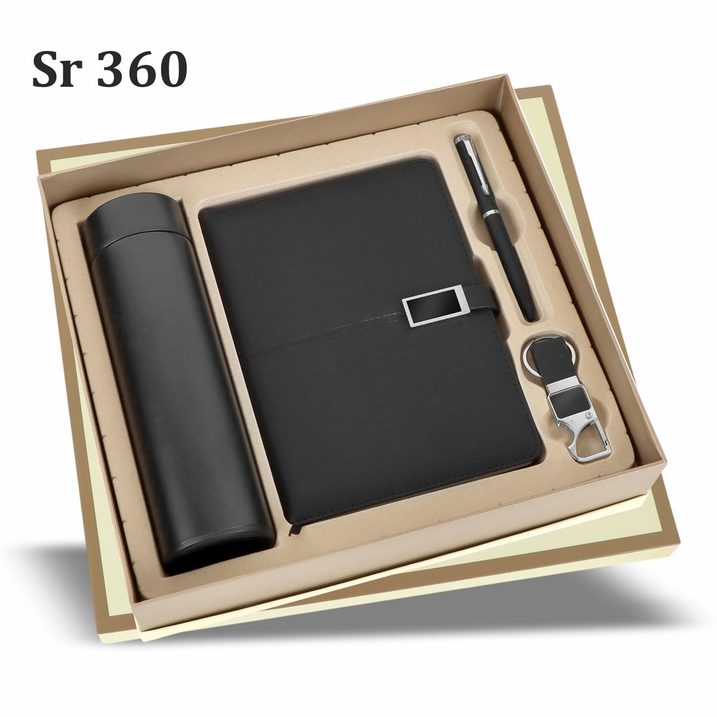 ZENITH BLACK,DIARY PEN,KEYCHAIN& BOTTLE