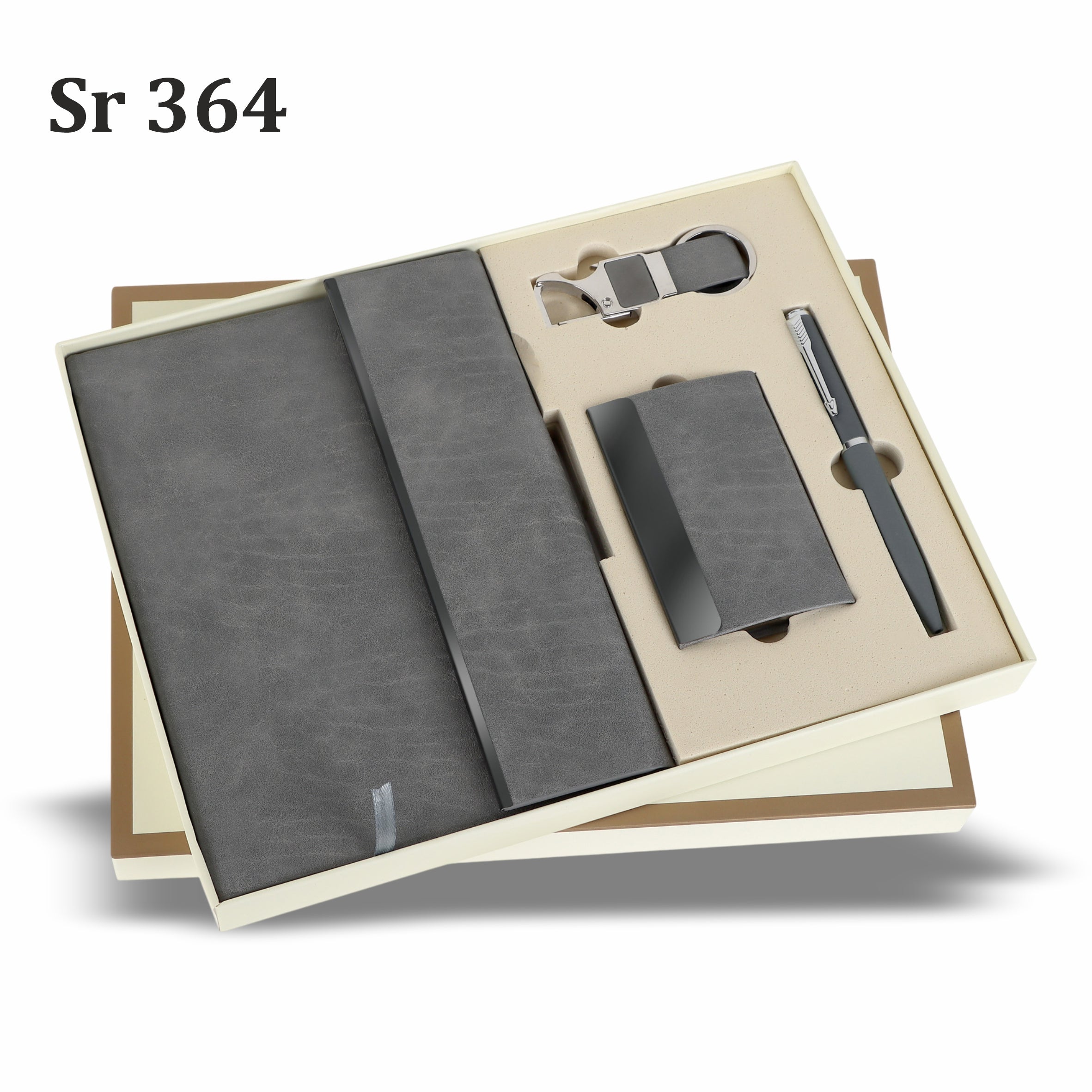 MOMENTUM GREY DIARY,PEN,KEYCHAIN&CARDHOLDER