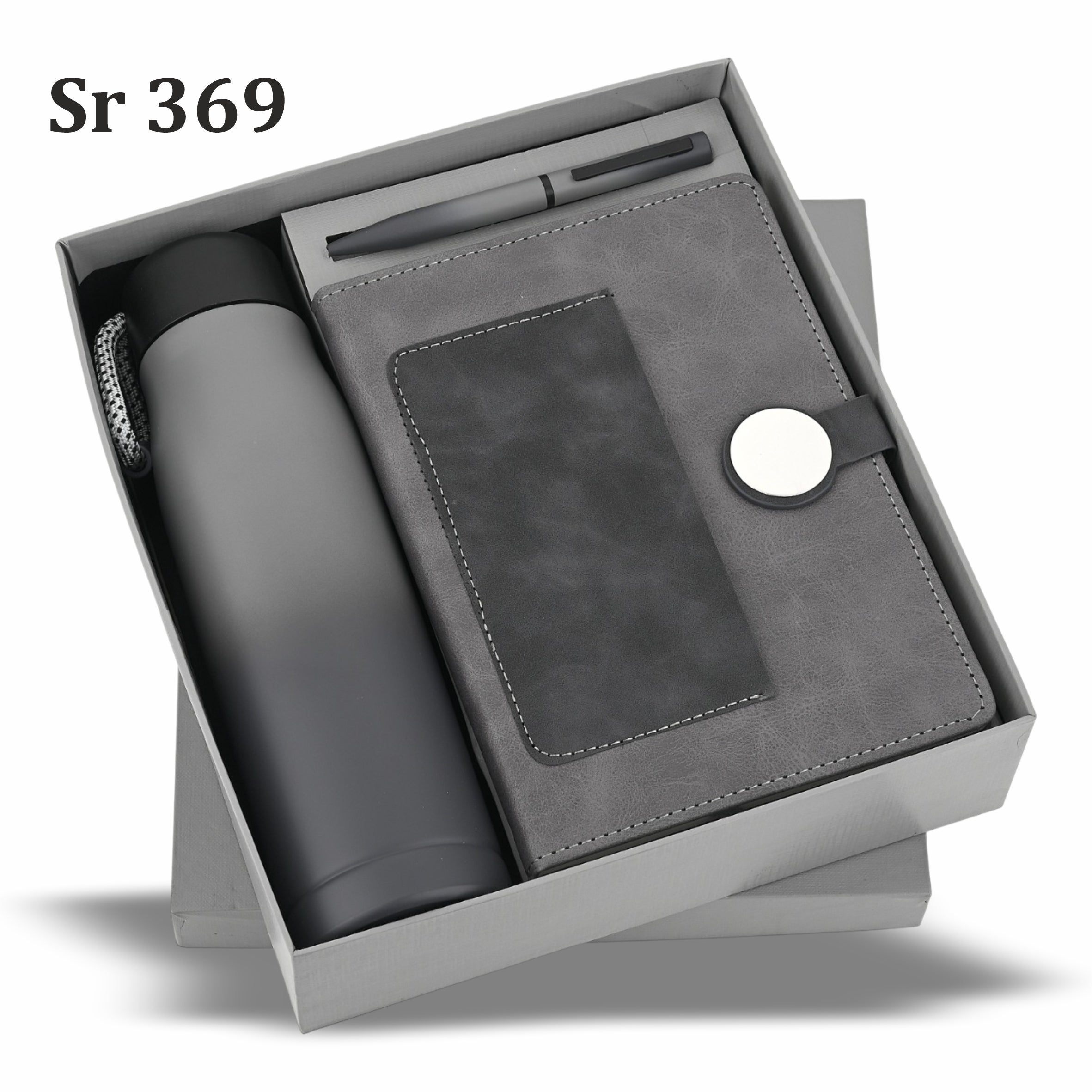 STONEMIST TRIO DIARY,PEN,VACCUM FLASK