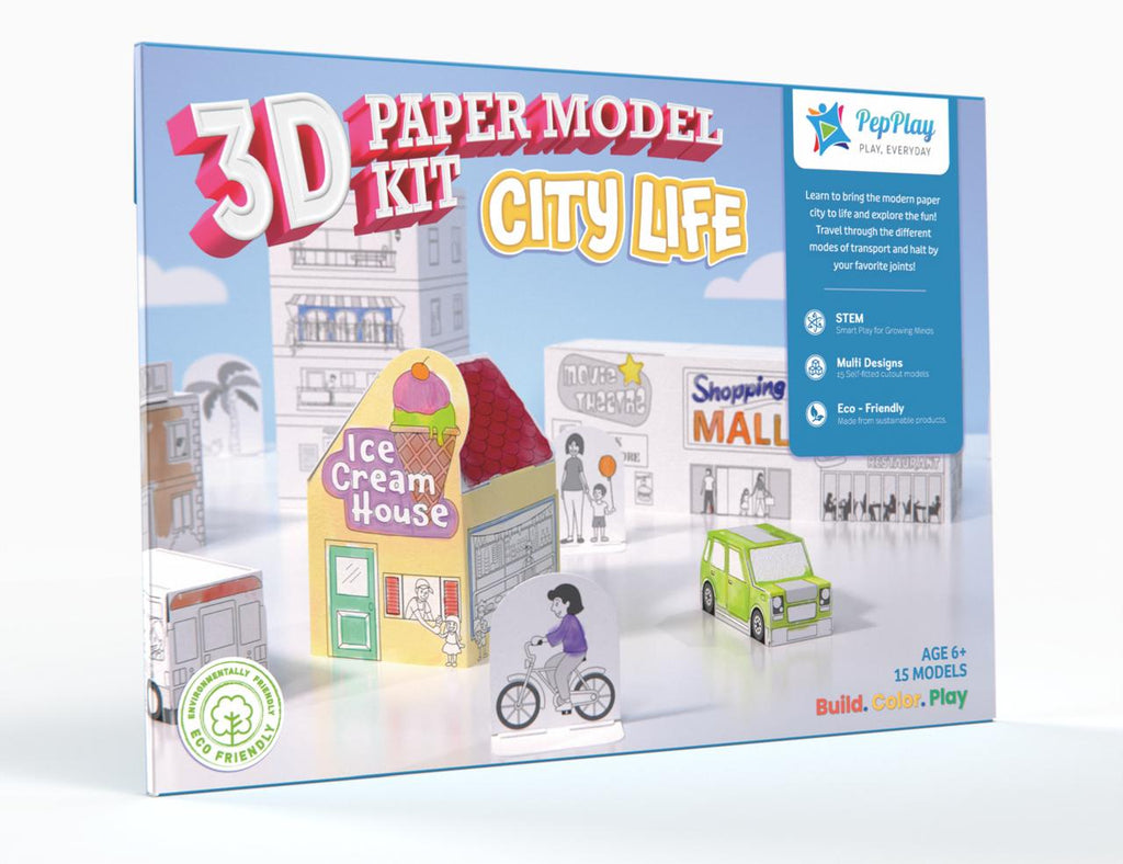 3D Paper Model Kit - City Life