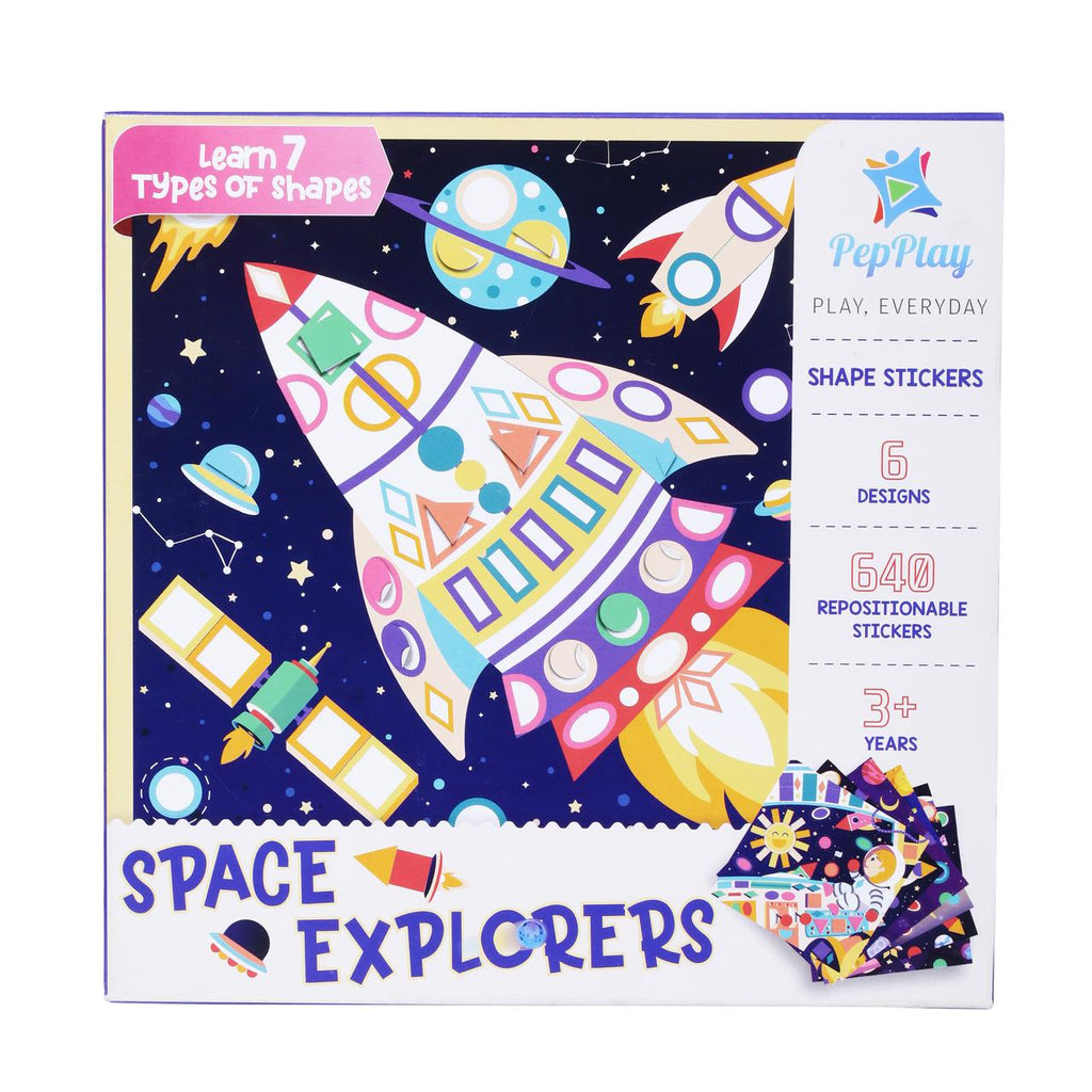 Shape Stickers : Space Explorers