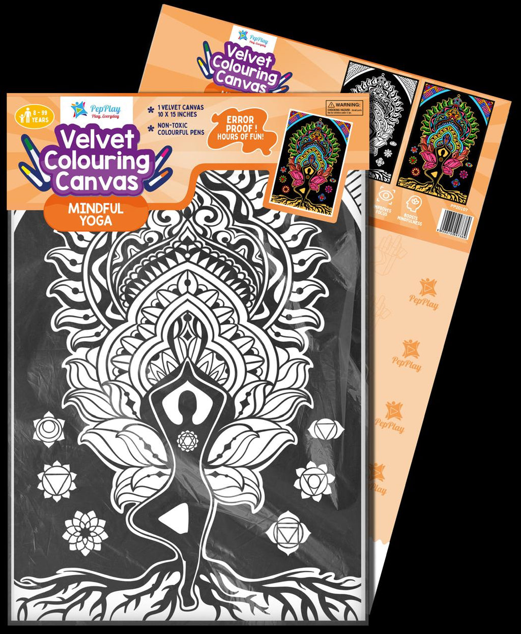 Velvet Colouring Canvas - Mindful Yoga