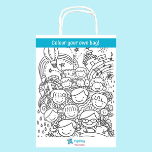 Colour Me Paper Bags - Save Our Planet (36 x25 x13)