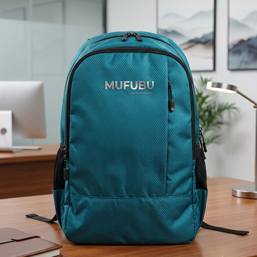 Minimalist Everyday Backpack,Teal Blue