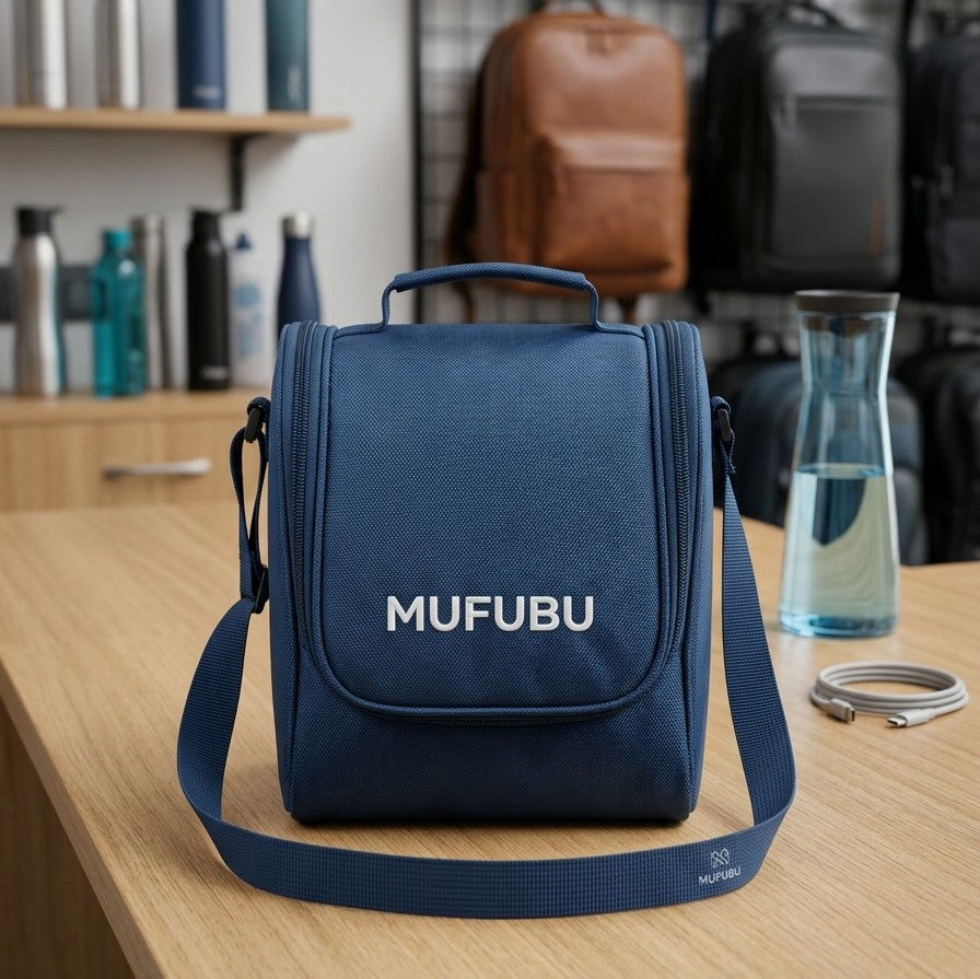 MUFUBU Daily Premium Office Lunch Bag with Adjustable Strap,Royal Blue