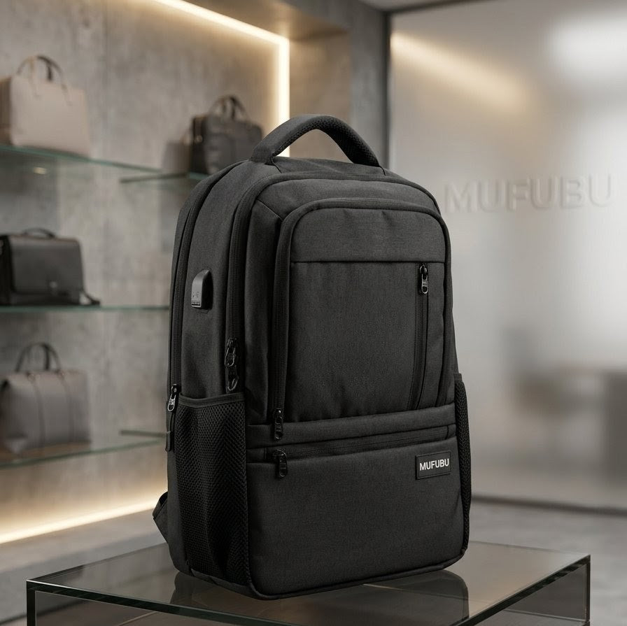 Premium Corporate Backpack — Water-Resistant Travel Bag