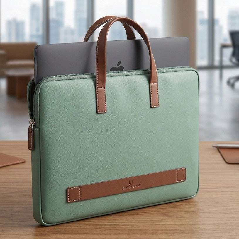 Branded Sage Green Laptop Sleeve — Corporate Bulk Orders