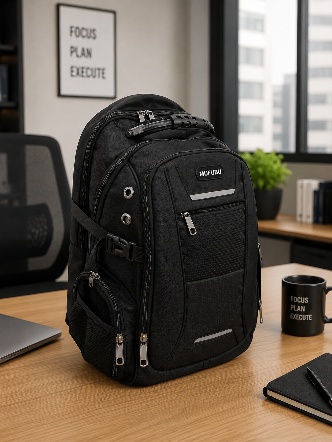 Voyager Travel Backpack,
Black