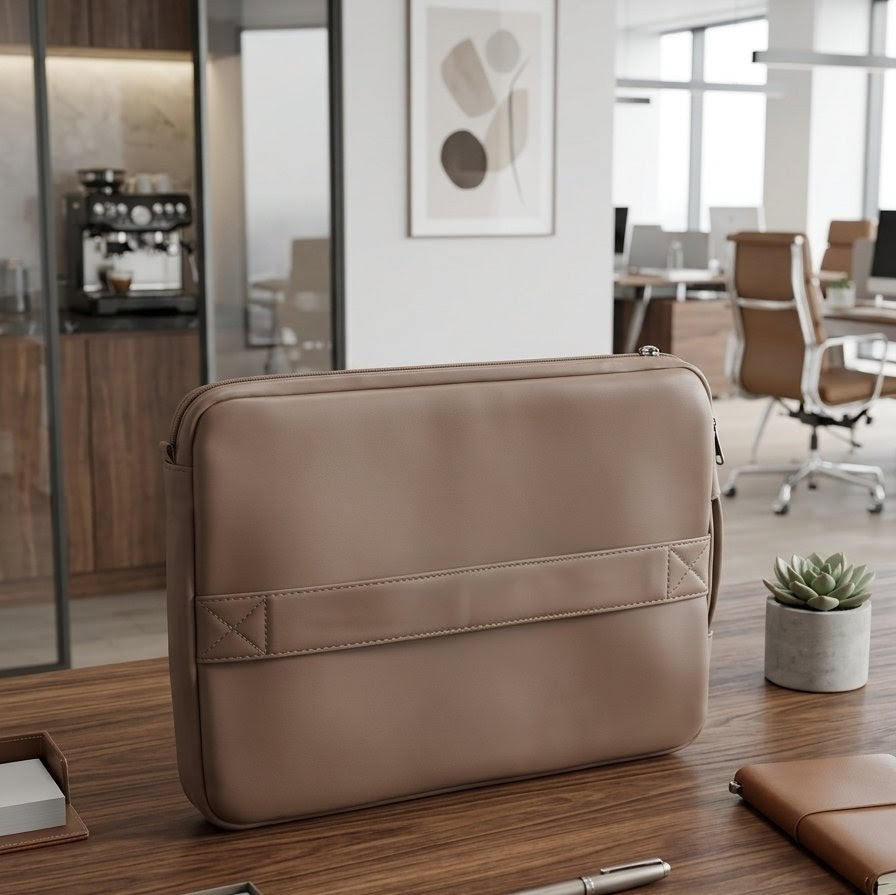 Premium Warm Beige  laptop sleeve
