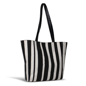 Black and White canvas Tote bag