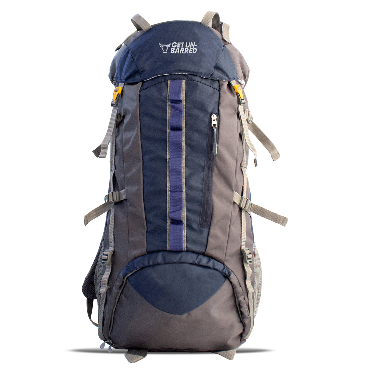 70 Lt Rucksack Velocity 70 Ltr hiking Rucksack- Navy – Mufubu