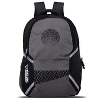 Get-Un-barred Wave Laptop Backpack (Black+Grey)