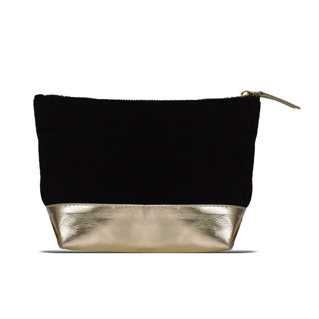 Black Golden Cosmetic Pouch