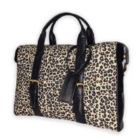 Enigma Laptop Messenger Bag - Leopard