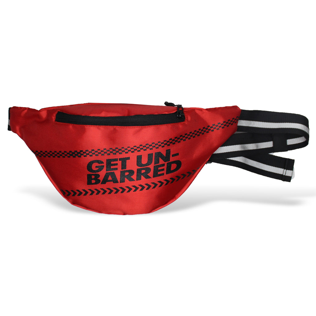 Get-un-barred Gear Waist Pouch for Men (Red)