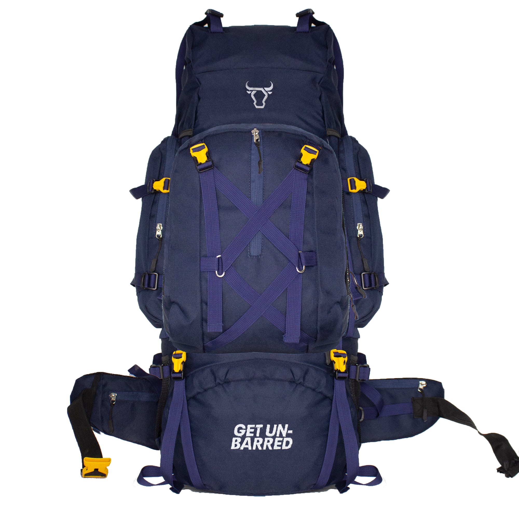 Hiker 80+15 Ltr hiking Rucksack- Navy