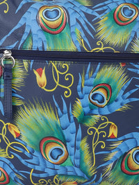 Sling Bag - Peacock Feather Navy Blue