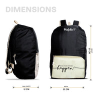Nano Backpack 15 Ltr Make Your Dream Happen Black + Pistachio