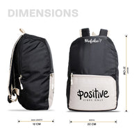 Nano Backpack 15 Ltr Positive Vives Only Black + Beige