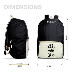 Nano Backpack 15 Ltr Yes You Can Black + Pistachio