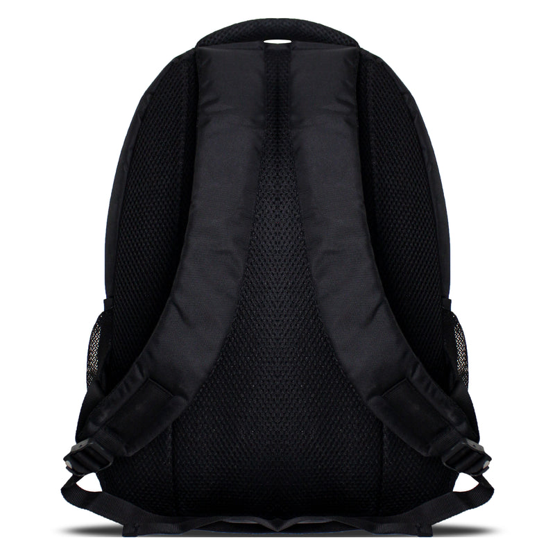 Get-Un-barred Wave Laptop Backpack (Black+Cherry Red)