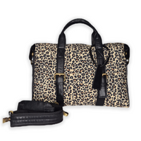 Enigma Laptop Messenger Bag - Leopard