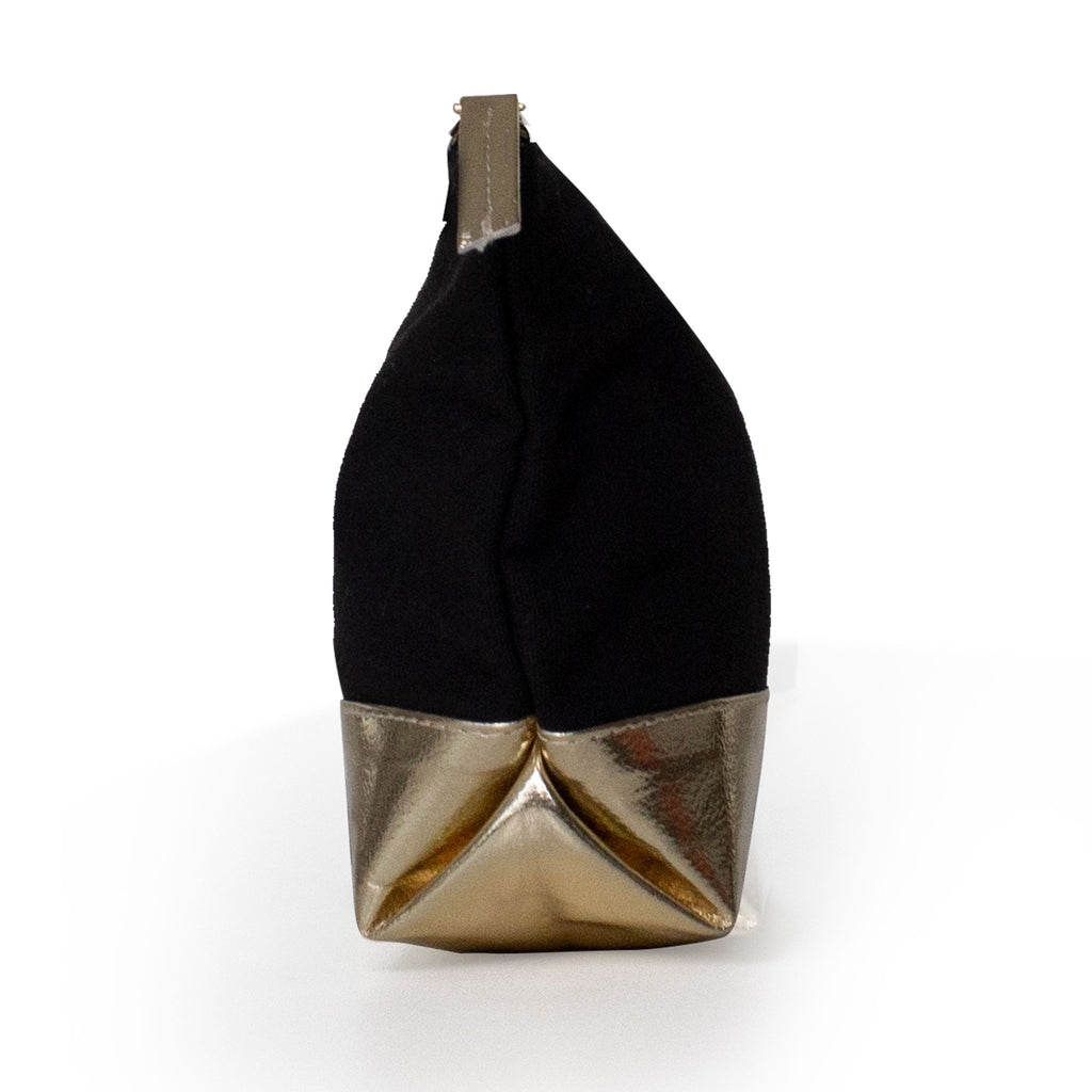 Black Golden Cosmetic Pouch