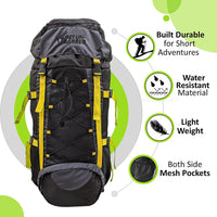 Campsack 75 ltrs Rucksack - Neon Green