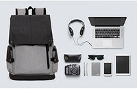 Stylish USB Laptop Backpack Bag Color Black and Grey- Easily and Conveniently Charge Your Phone, Tablet and Other Devices Without Opening Up The Backpack