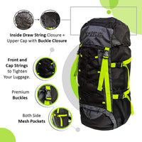 Campsack 75 ltrs Rucksack - Neon Green