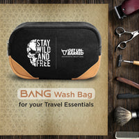 Bang Men's Wash Bag Travel Toiletry Organizer for Travel Accessories (Black)