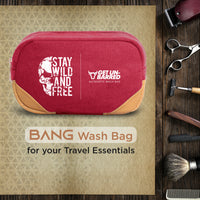 Bang Men's Wash Bag Travel Toiletry Organizer for Travel Accessories (Cherry Red)