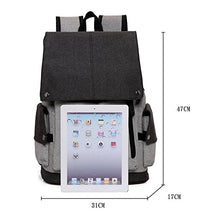 Stylish USB Laptop Backpack Bag Color Black and Grey- Easily and Conveniently Charge Your Phone, Tablet and Other Devices Without Opening Up The Backpack