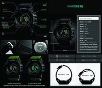 SKMEI Digital Black Dial Men's Watch-1358 Green