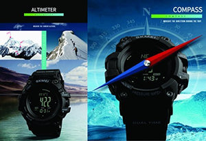 SKMEI Digital Black Dial Men's Watch-1358 Green