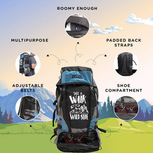 Get Un-barred 55 Ltr Travel Backpack (Green)