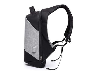 MUFUBU Presents Smart USB Charging Anti Theft Backpack by Kaka - Grey