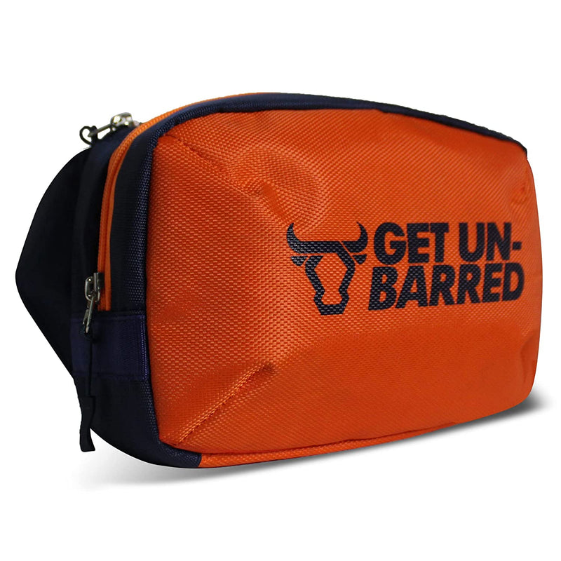Get-Un-Barred Discover Waist Pouch for Travel/Sports/Outdoor for Men/Women (Neon Orange)