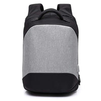 MUFUBU Presents Smart USB Charging Anti Theft Backpack by Kaka - Grey