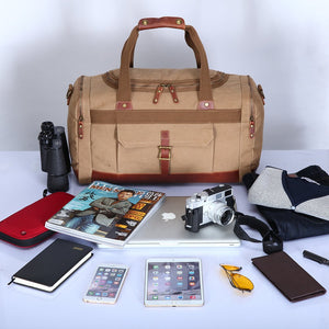 Mufubu Presents Kaka Canvas Luggage Bag - Khaki