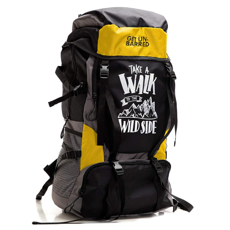 Get Un-barred 55 Ltr Travel Backpack (Yellow)