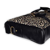 Enigma Laptop Messenger Bag - Leopard