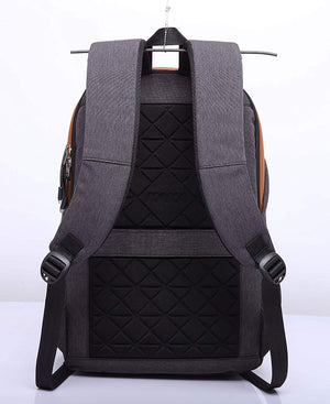 Oxford Fabric Black Anti Theft Laptop Backpack with USB Cable and In-Built Charging Port