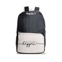 Nano Backpack 15 Ltr Make Your Dream Happen Black + Beige