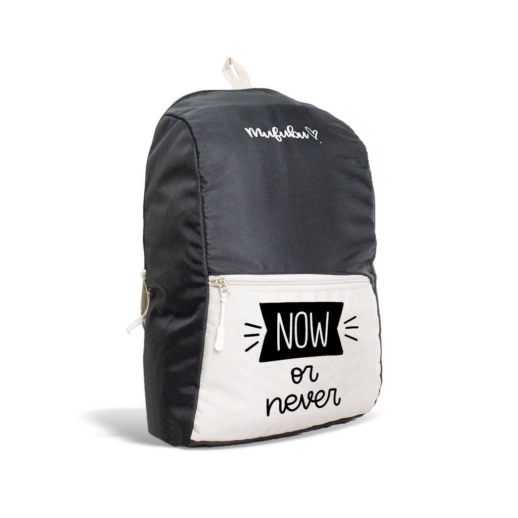 Nano Backpack 15 Ltr Now Or Never Black + Beige